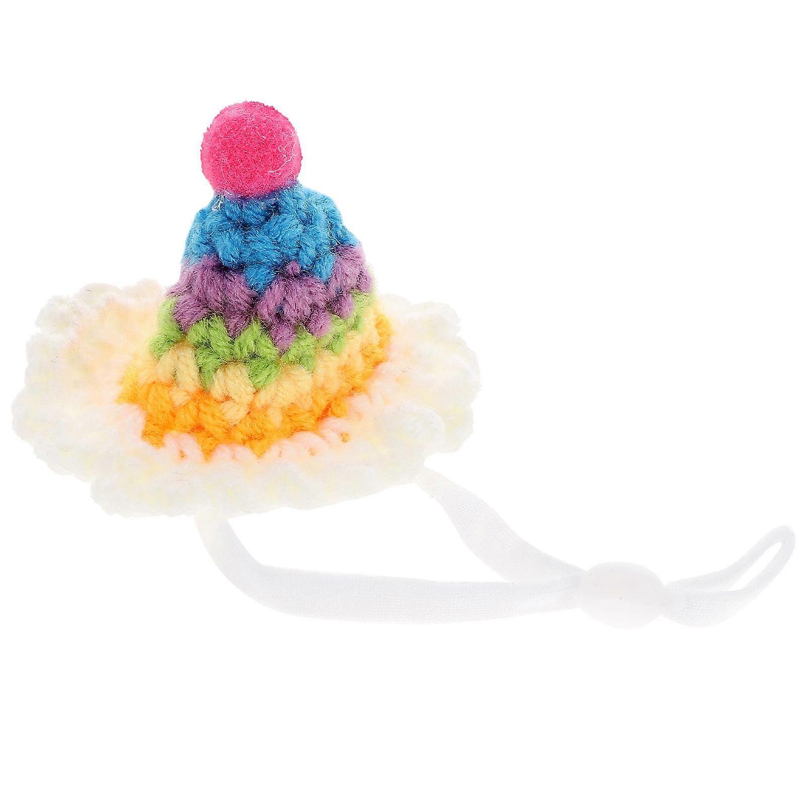 Cute Hamster Hat Mini Hat for Small Pet 4Pcs Costume Accessory