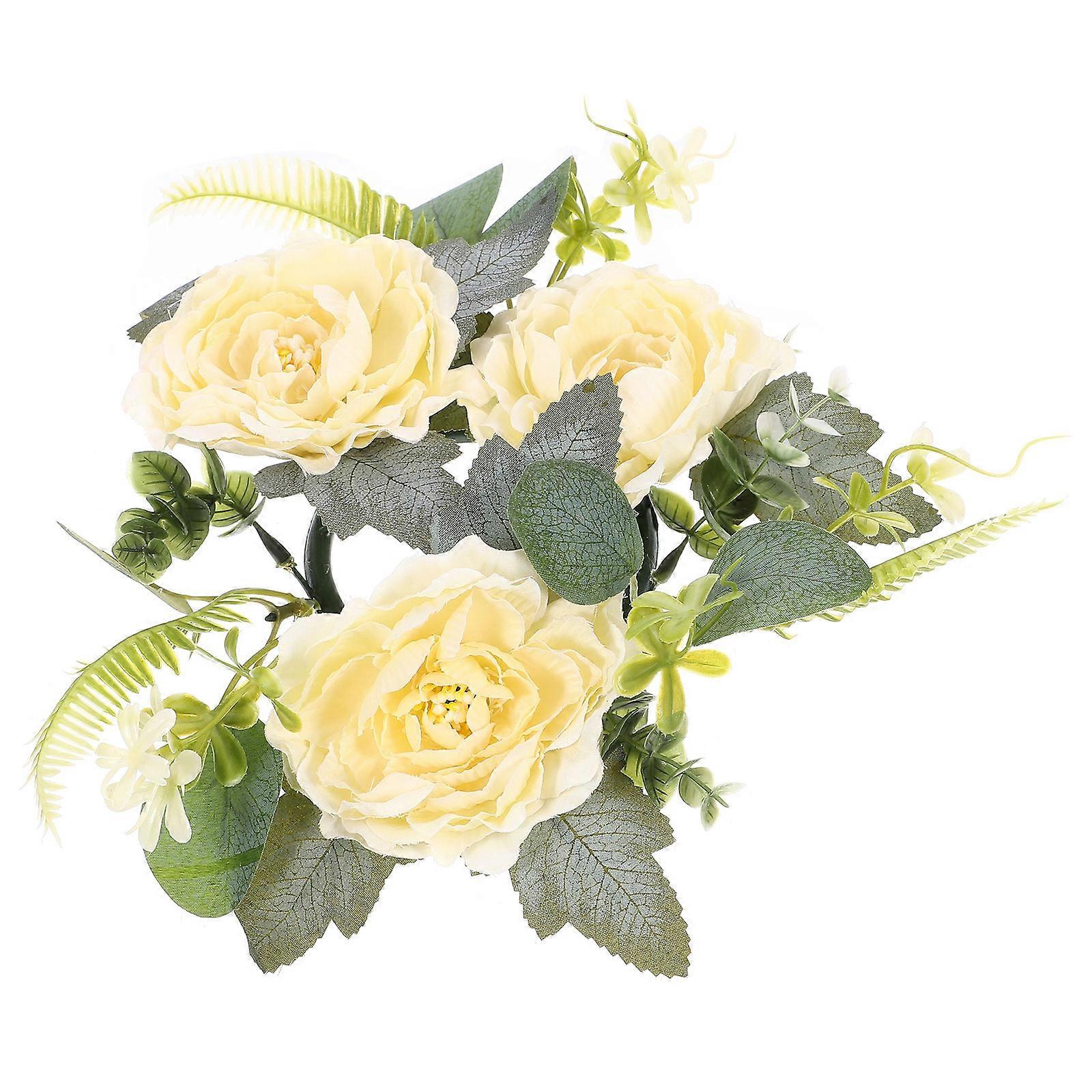 4Pcs Candle Ring Wreath for Wedding Table Decoration Transparent Design