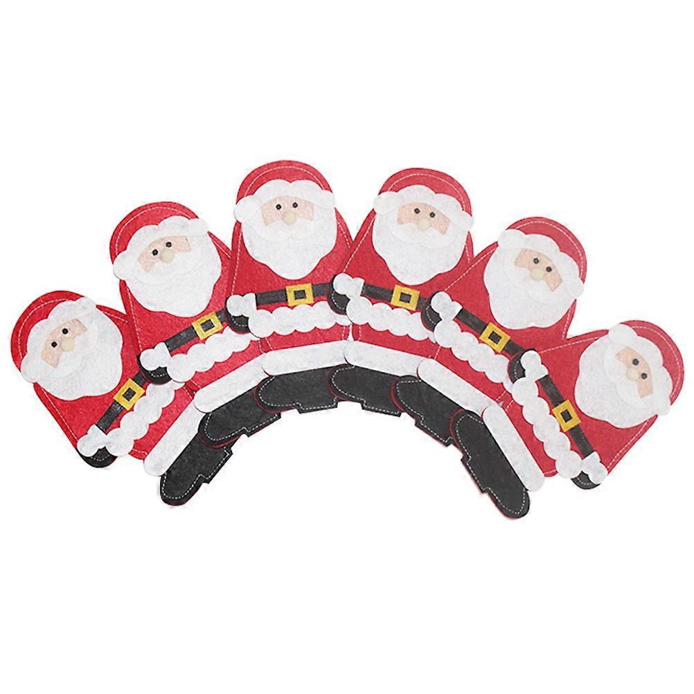 Christmas Tableware Cover for Party Use Holding Forks and Cutting Tools 18Pcs