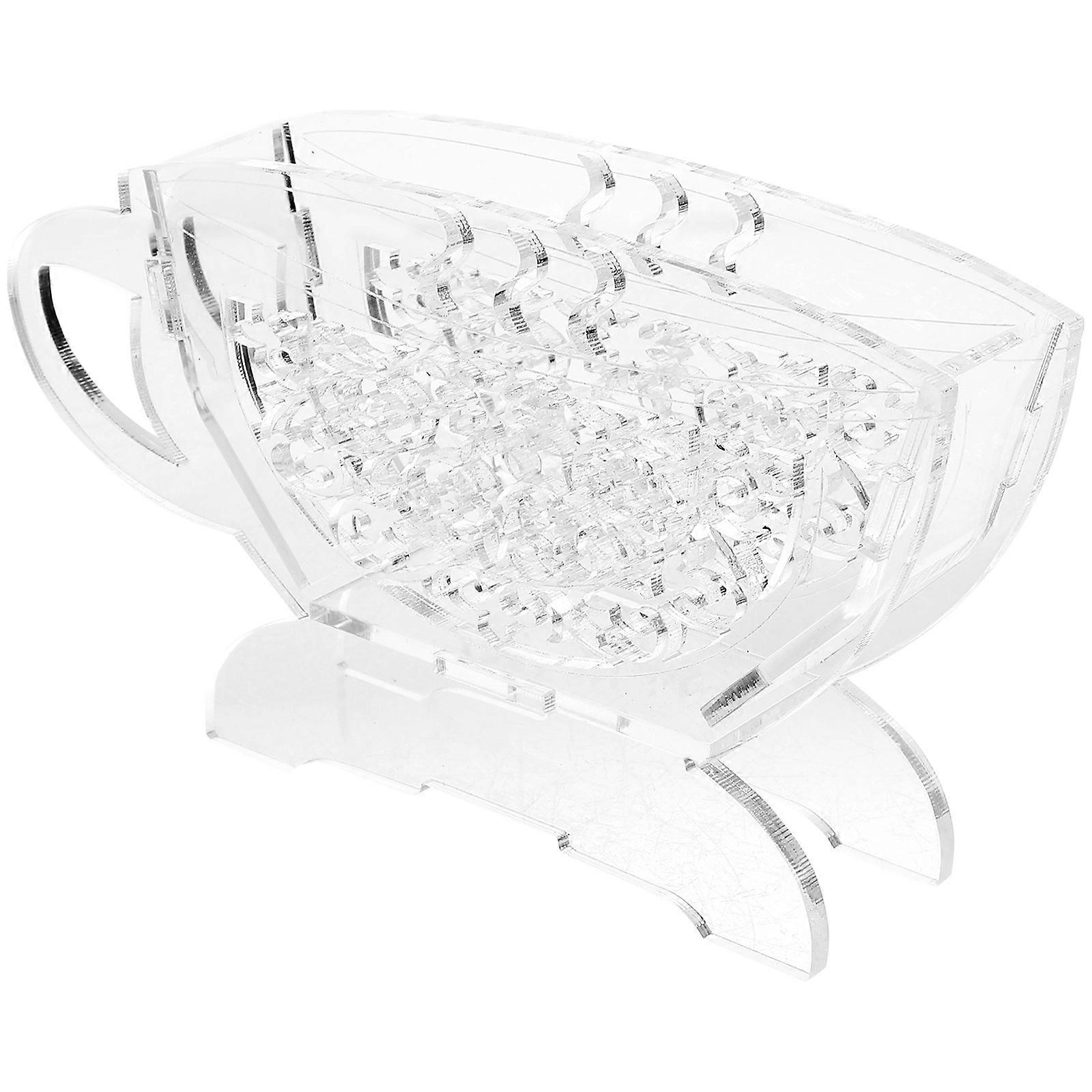 Coffee Filter Holder Acrylic Rack for Coffee Filter Papers 3Pcs Stand