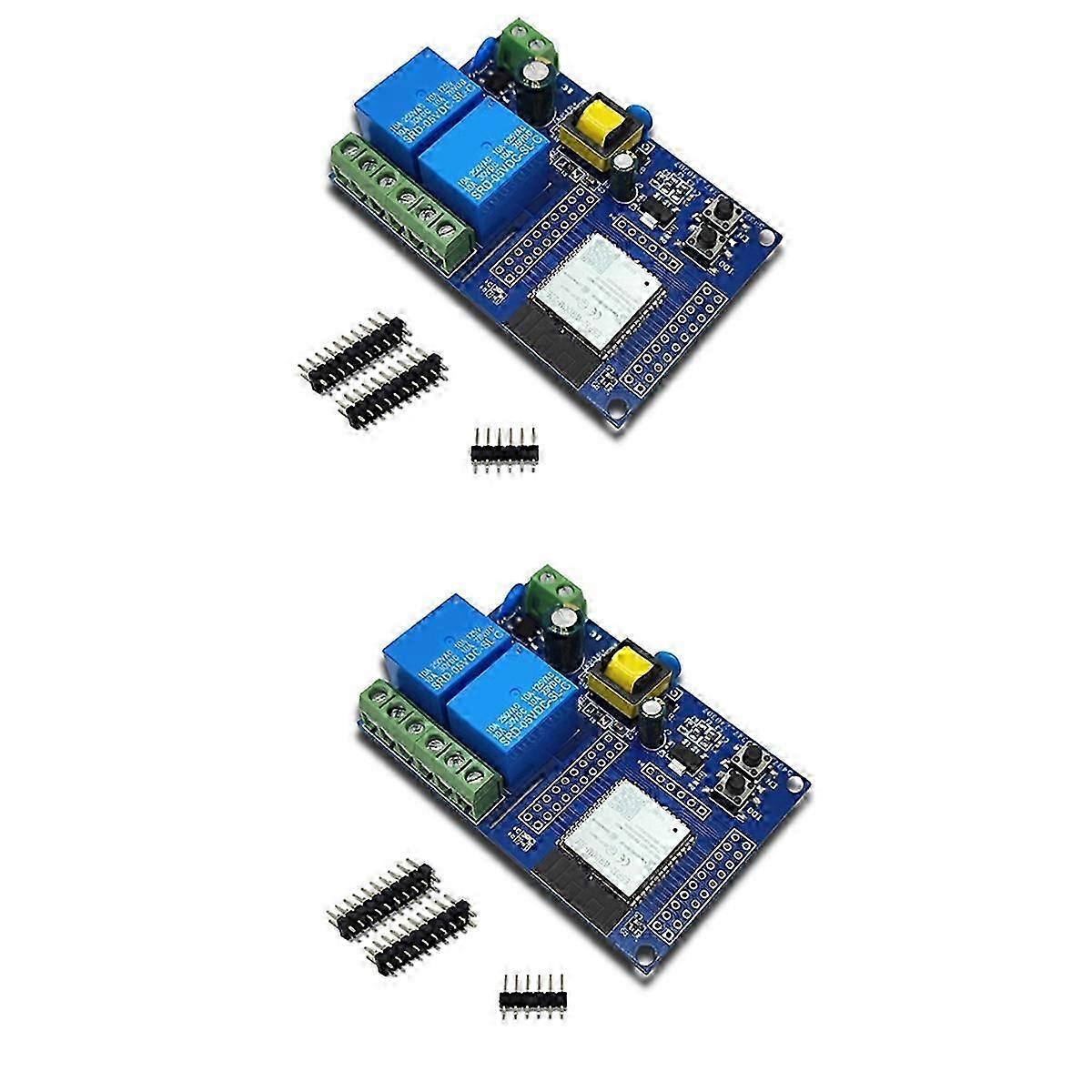 ESP32 WiFi & Bluetooth Development Board with AC 220V Power Supply Dual Relay for