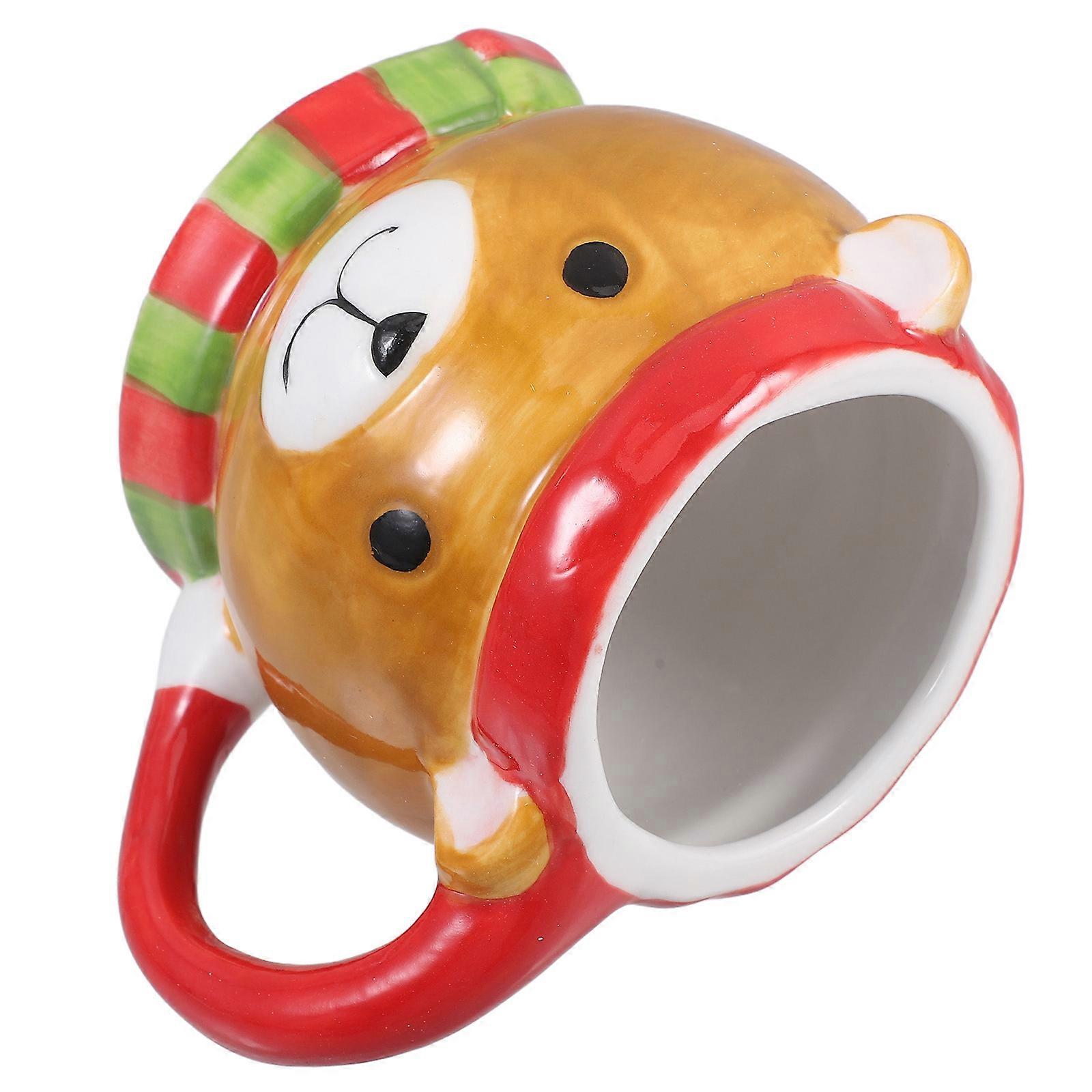 Ceramic Mug Bear Shaped Coffee Cup for Home Use