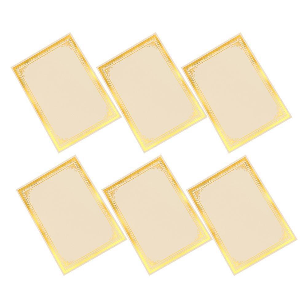 Certificate Paper Blank Certificate Sheets for Printing 24Pcs with Foil Border