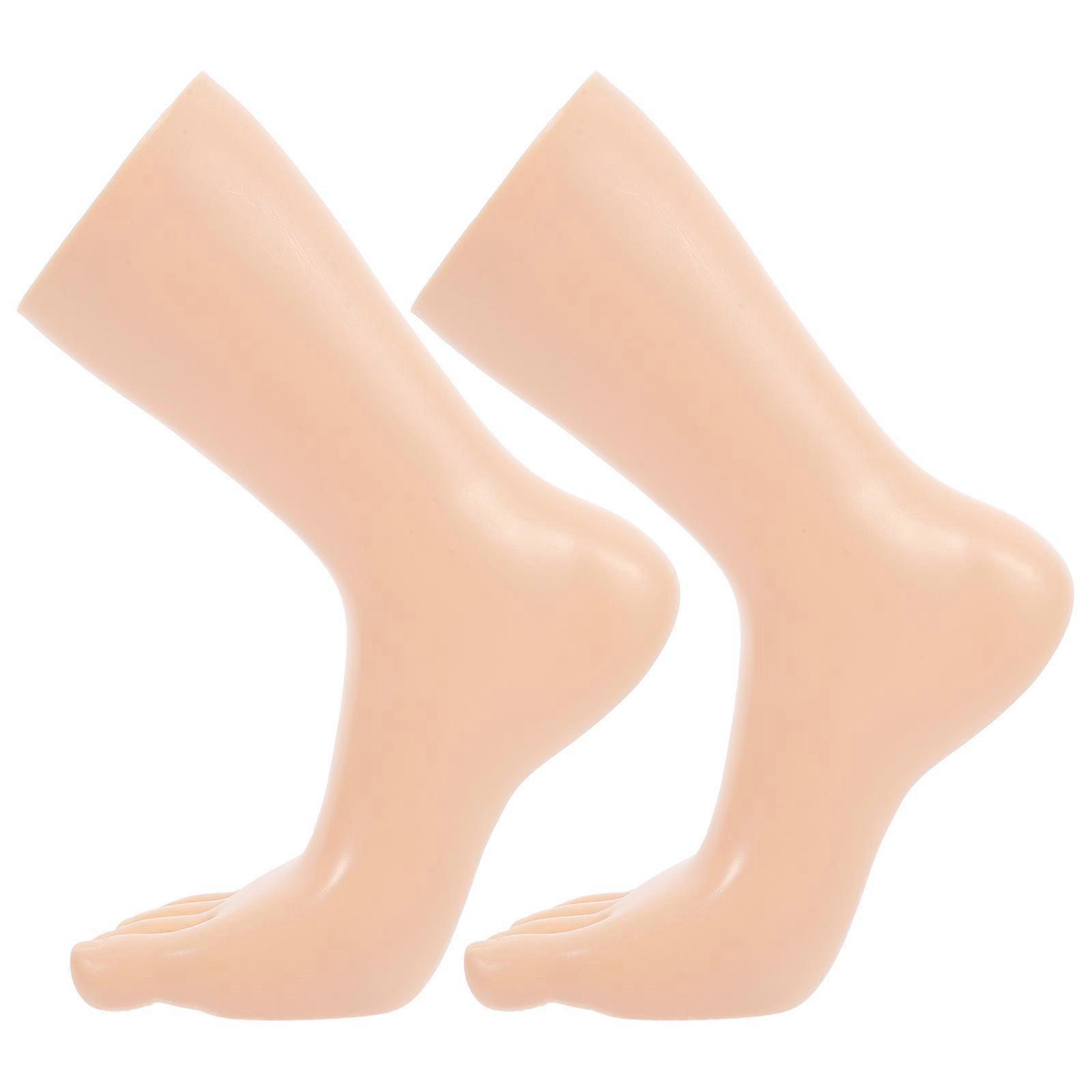 Foot Mannequin Toe Socks Display for Retail Stores with 3Pairs Support