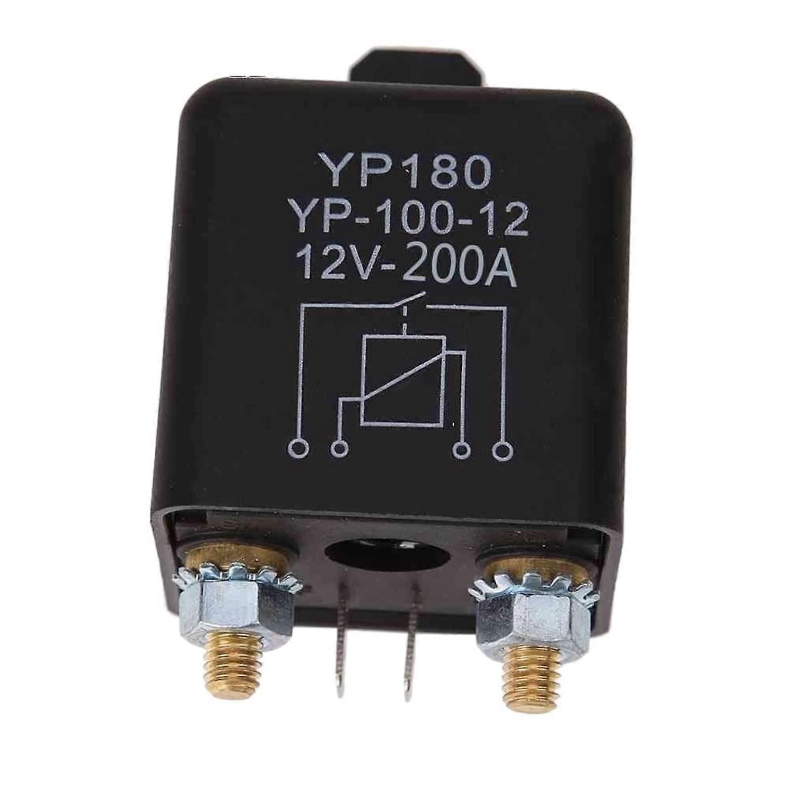 Current 4 Pin Car Relay 12V 200A 100A Continuous Type Normally Open Car Truck Automotive Relay Three Pack