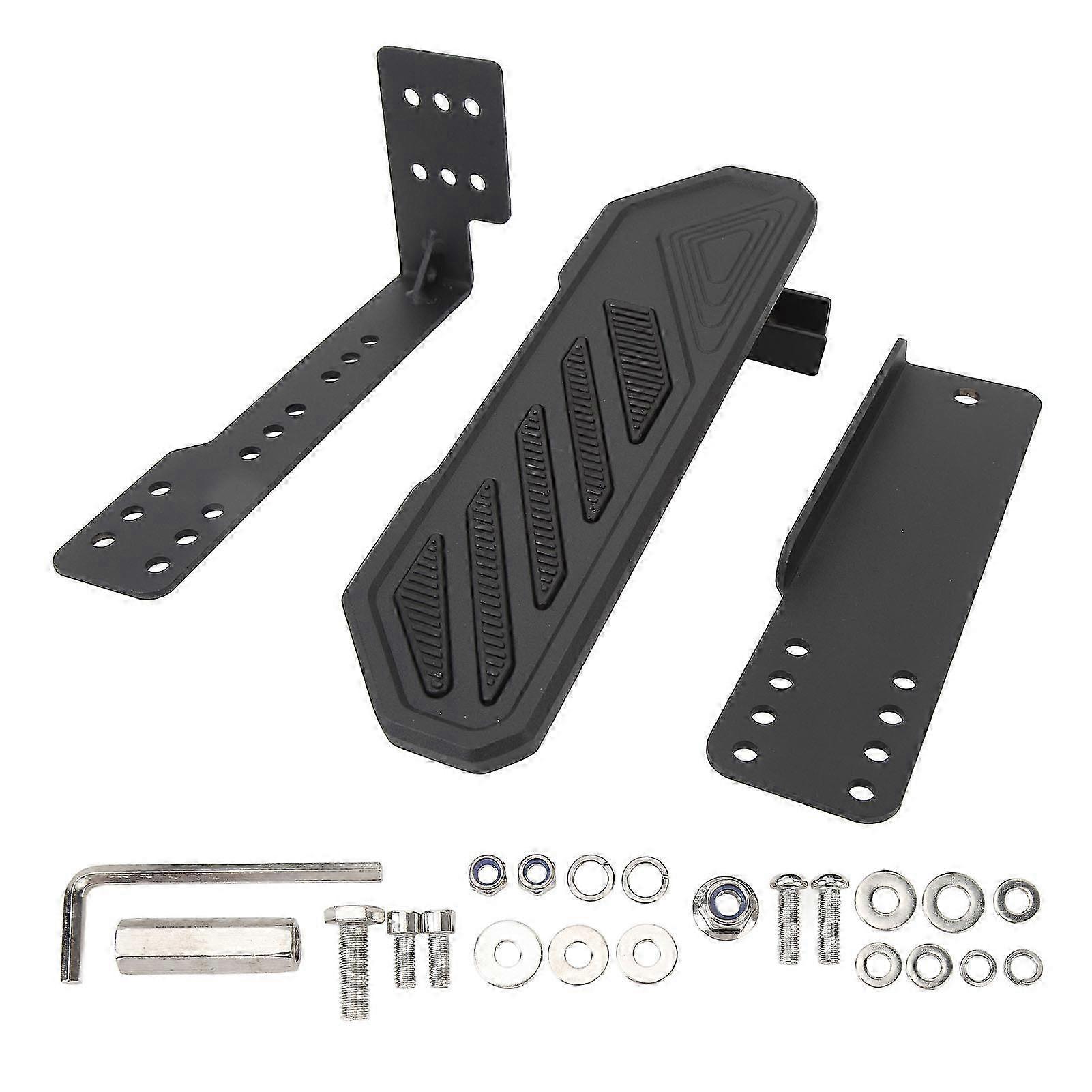 2025 Dead Pedal Foot Rest Pad Left Side Adjustable Anti Slip Kick Panel Replacement for Wrangler JK JL JLU 4x JT
