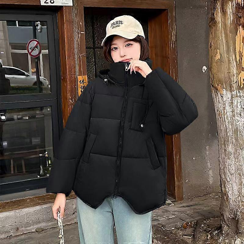 2025 Colorblock Hooded Short Cotton Jacket