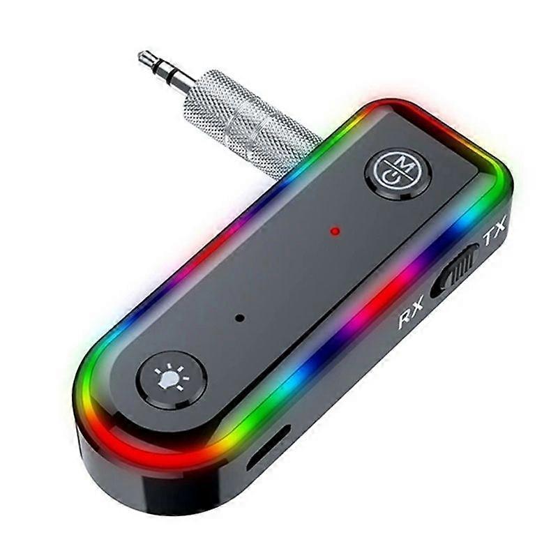 Q3 2-in-1 RGB Light Car Bluetooth Audio Receiver Launcher Q3