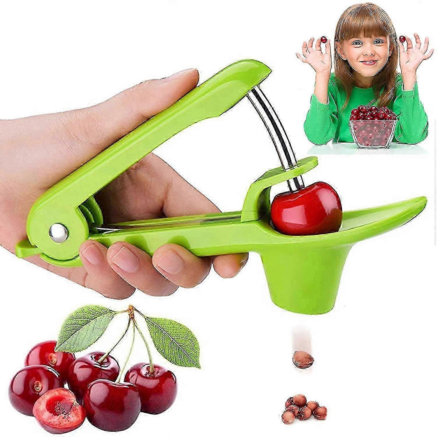 25-26 Cherry Pitter Cherry Stoner Olive Pitter Tool Fruit Core Remover With Lock Design