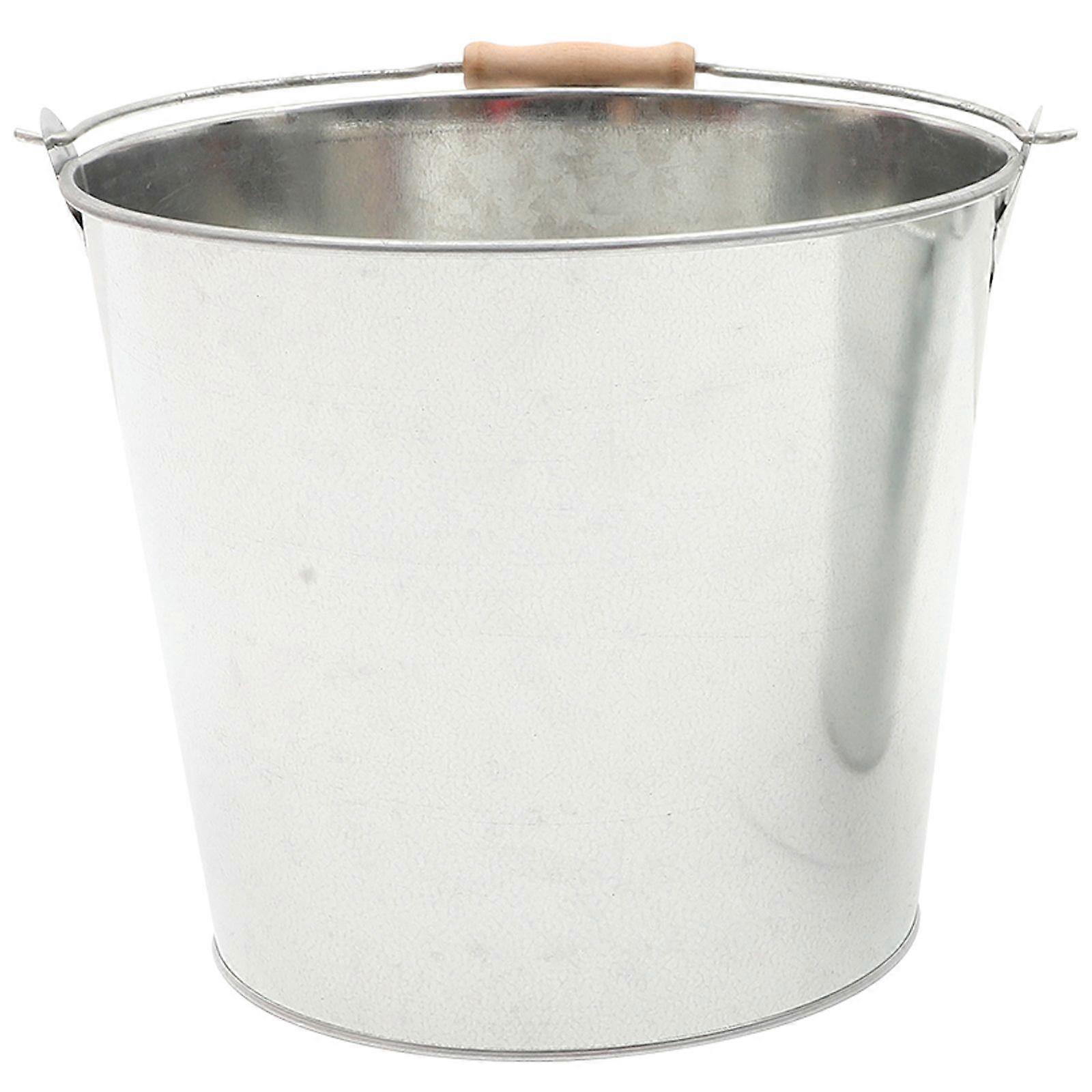 Metal Burn Barrel Paper Burner Bucket Fireplace Ash Bucket Multi-function Burn Bucket for Home