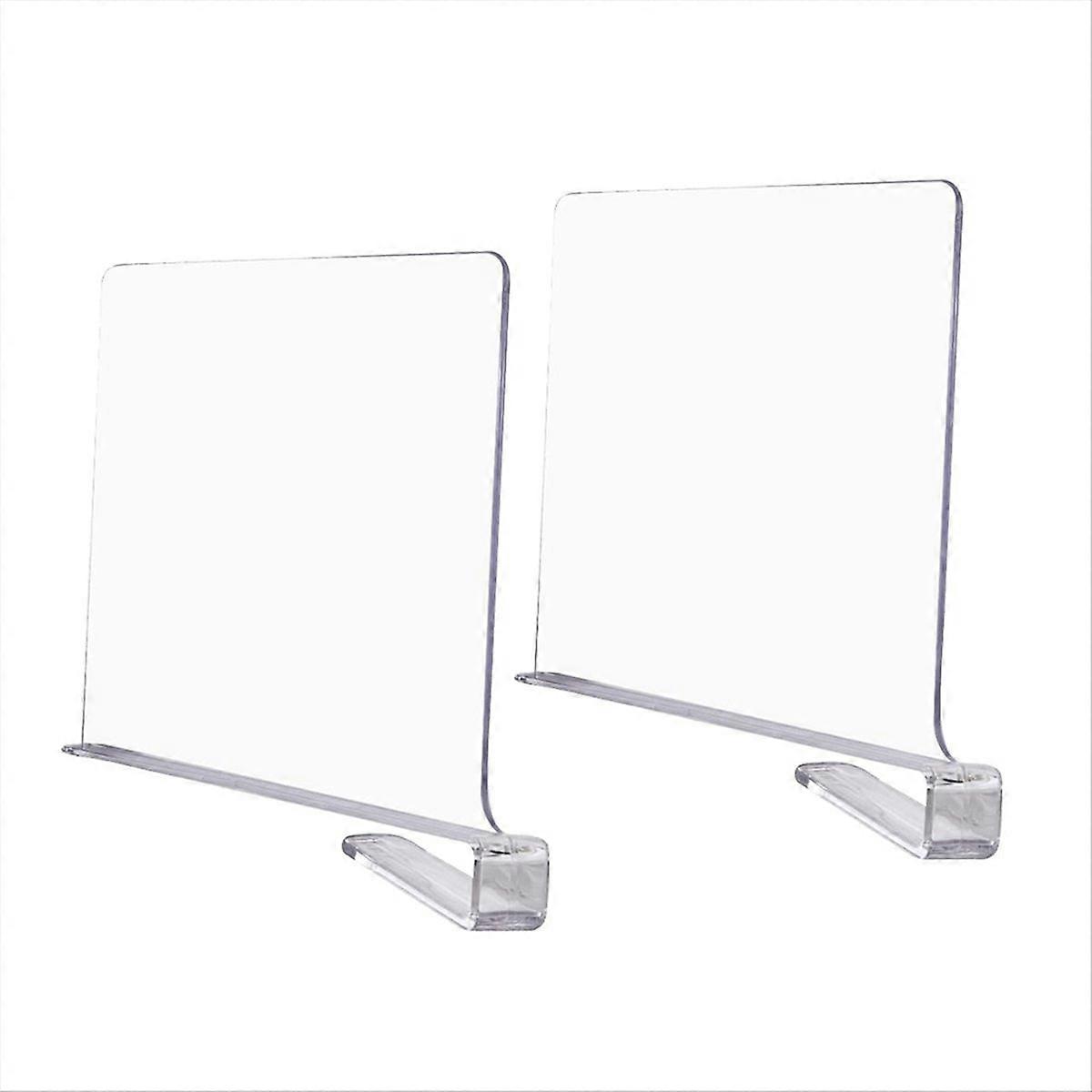 Transparent Shelf Dividers for Closet Organization 2 pcs