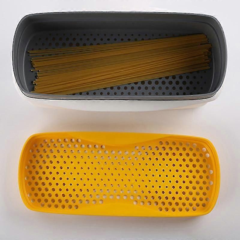 Portable Lunch Box Pp Double Layer Container Large-capacity Fresh-keeping Box For Outdoor Camping