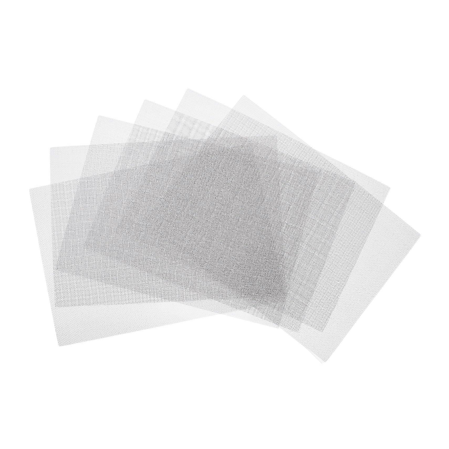 Stainless Steel Braided Filter Mesh 6Piece Set, Screen Filter Strainer, Silver