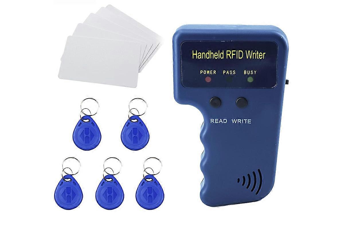 125KHz RFID Card Copier Duplicator Handheld ID Cloner with 5 Key Fobs 5