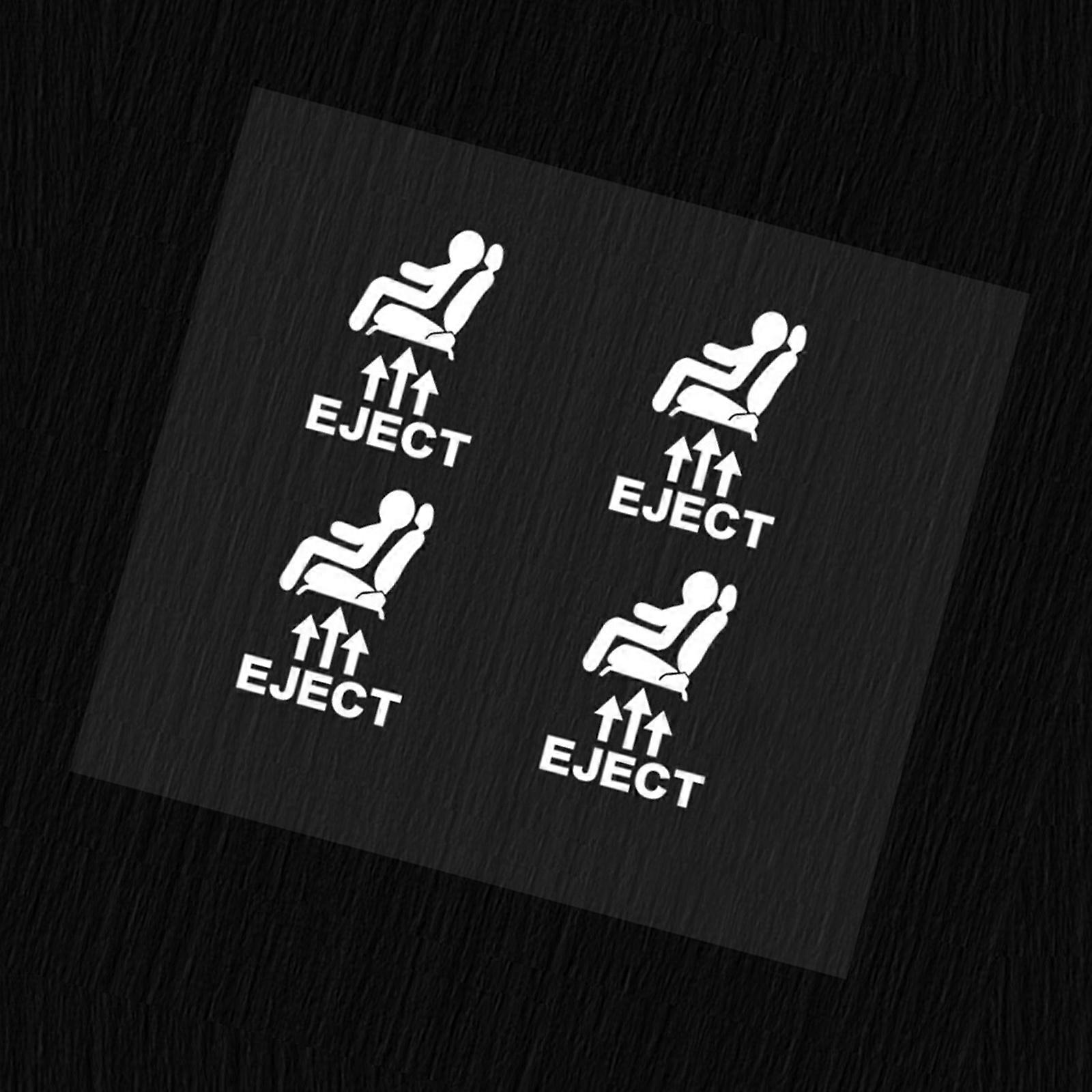 4PCS Upgrades Car Key Stickers White Universal Adhesive Decals Smooth Installation for Blank Dashboard Buttons Use Multicolor