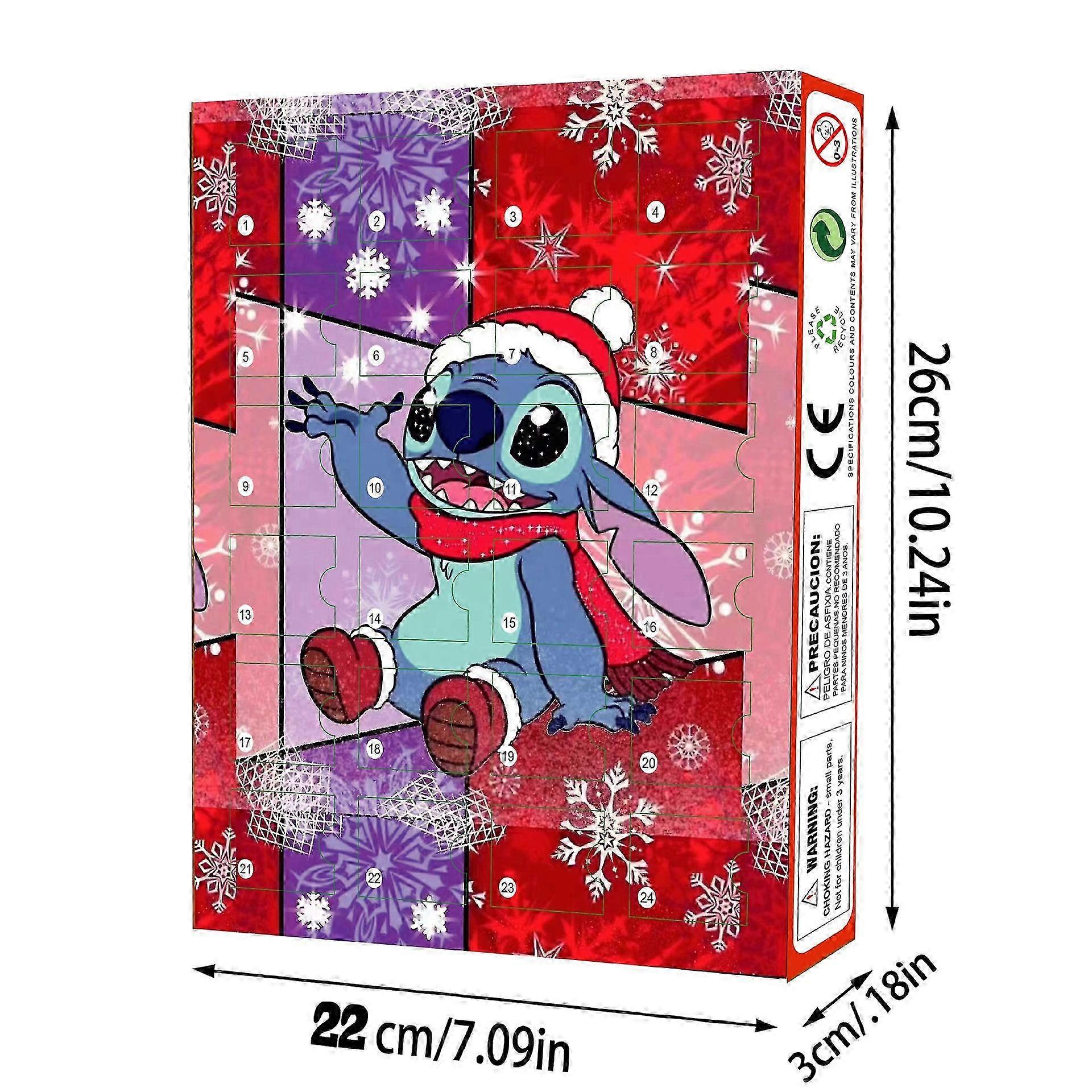 2025 Stitch Lilo & Stitch Χριστουγεννιάτικο Ημερολόγιο Advent Blind Box 24 Αντίστροφη μέτρηση για το Halloween Anime Blind Box