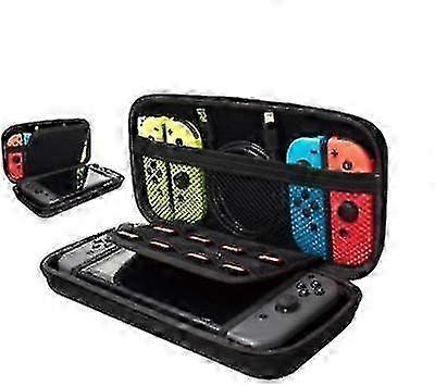 Nintendo Switch Protective Hard Case for Console & Accessories, Travel Storage Bag Black