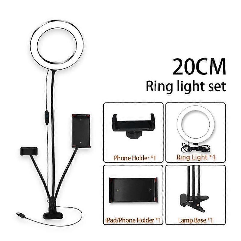 LED Video Photography Selfie Ring Light Dimmable Light Clip Desktop led Light