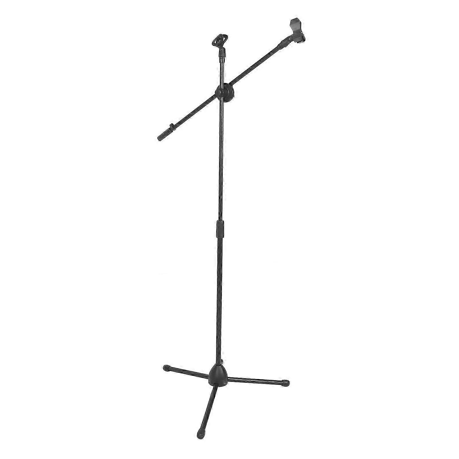 Adjustable Microphone Stand with Anti-Slip Tripod Base for Performances