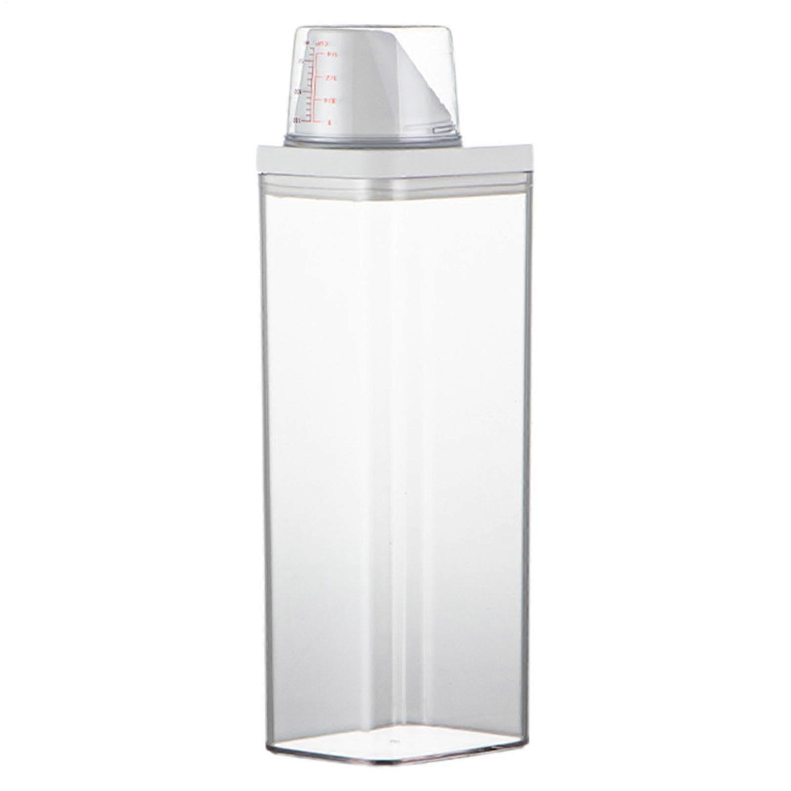 Laundry Pepper Container  Measuring Cup Lid, 1900 ML Capacity, For Liquid Detergent, Powder And Fabric Softener