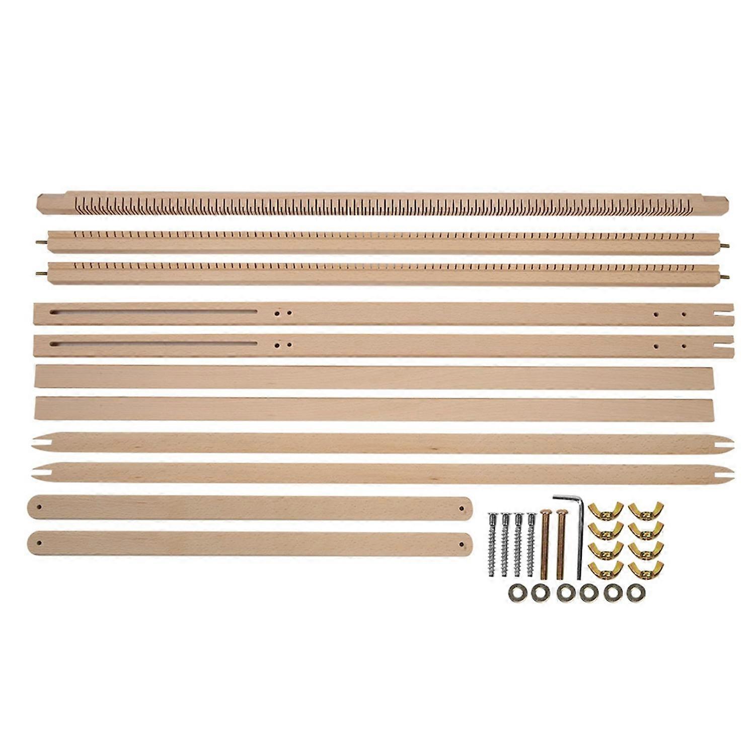 DIY Wooden Hand Weaving Machine Adjustable Bracket Tapestry Wool Knitting Tool