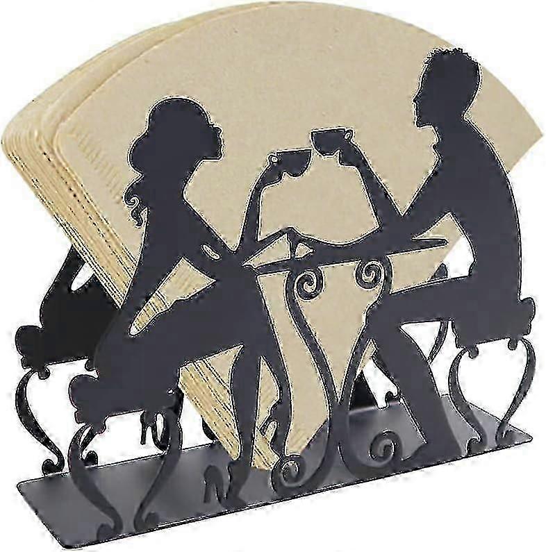 coffee filter holder with table napkin organiser stand