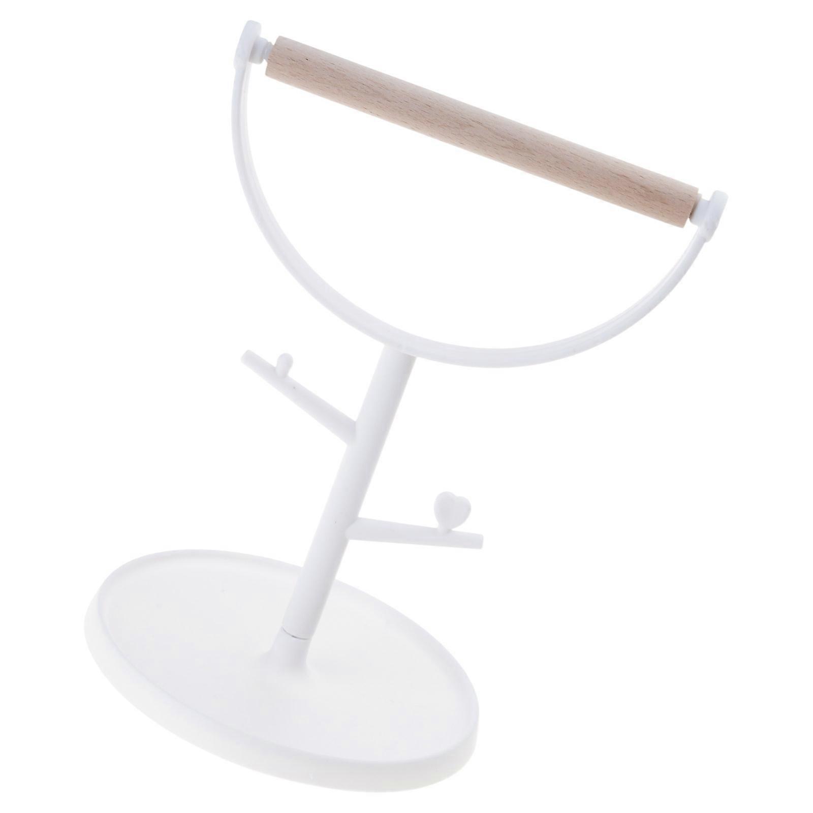 Natural Wood Bird Perch Stand With Removable Waste Tray and NonSlip Base For Small to Large Parrots Enrichment Chewing Multicolor