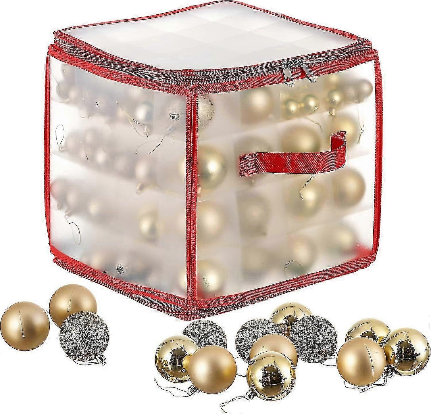 Christmas Bauble Storage Box (64 Baubles) - Christmas Ornaments, Accessories & Decorations - Strong & Easy to Assemble