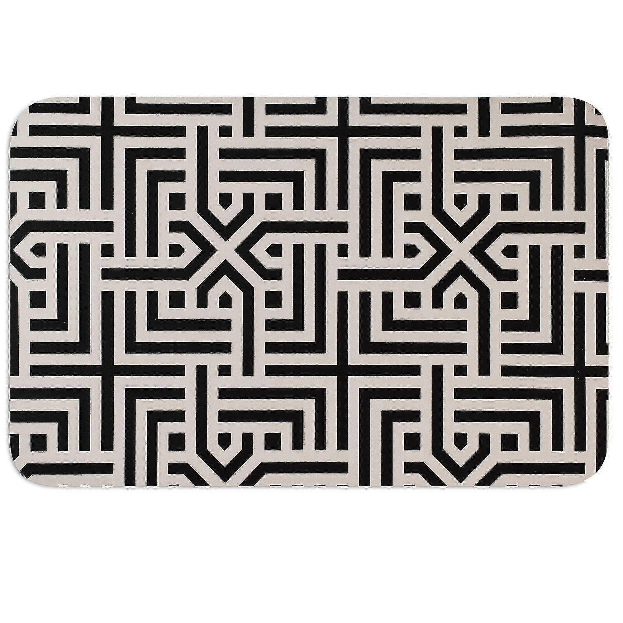 Ultra Absorbent Dog Food Mat with Maze Design, Non-Slip & Machine Washable 2025