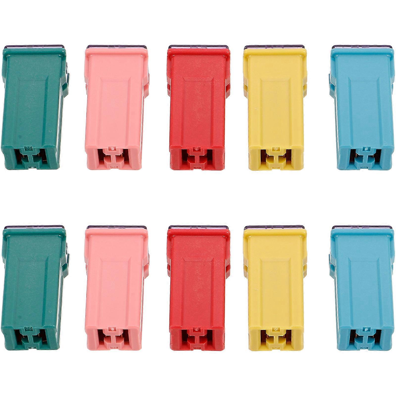 Colored Automotive Fuse Box for Motorcycle Featuring 10Pcs Kit