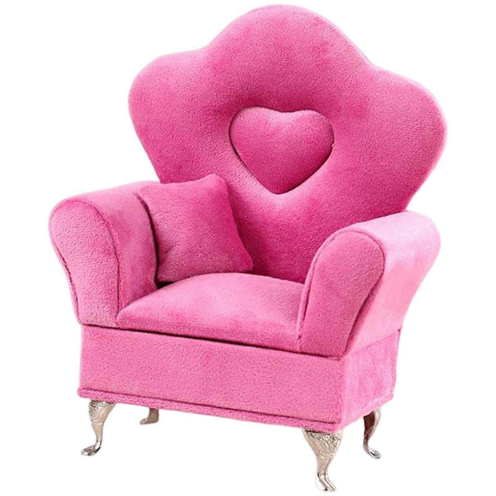 Jewelry Organizers with Various Compartments Sofa Shape Earring Display Box for Secure Storage and Travel Convenience  Pink