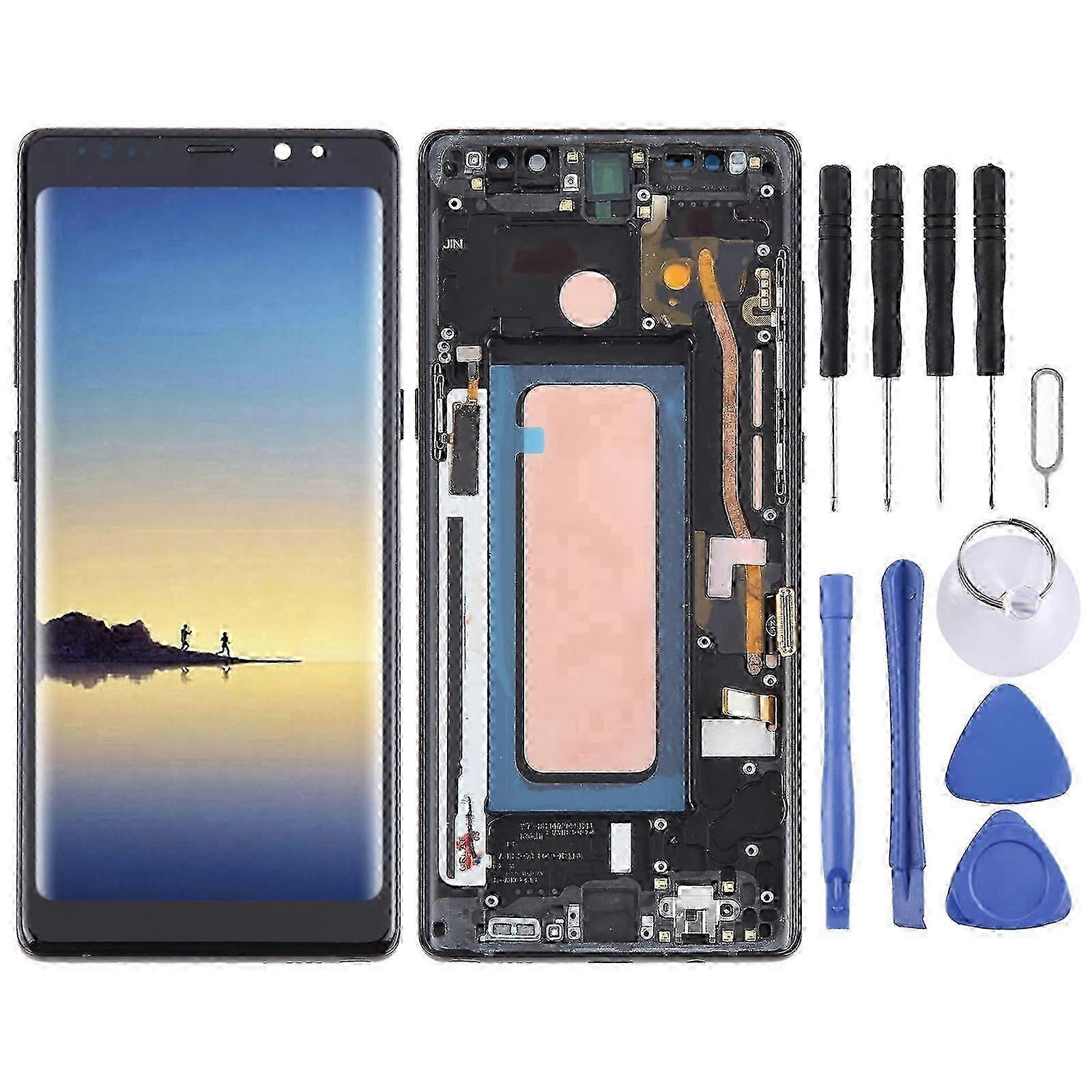 For Samsung Galaxy Note 8 SM-N950 TFT Material LCD Screen Digitizer Full Assembly with Frame (Black)Black