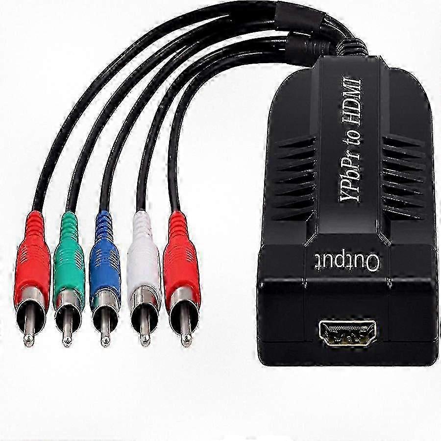 HDMI Converter for 1080p Video, YPbPr to HDMI Adapter with 5 RCA Inputs
