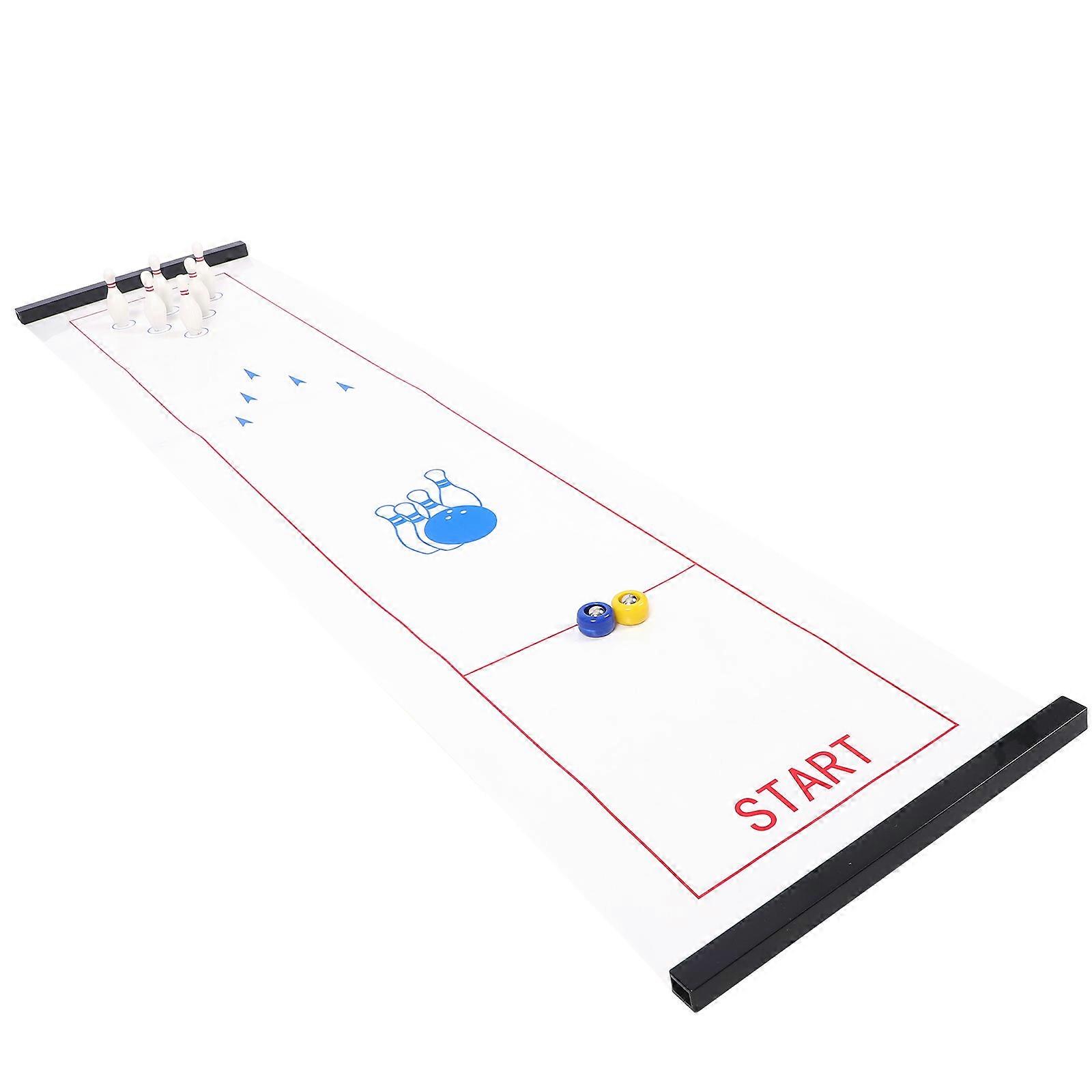1 مجموعة من لعبة البولينج البلاستيكية لعب لعبة البولينج منضدية الألعاب الرياضية الداخلية