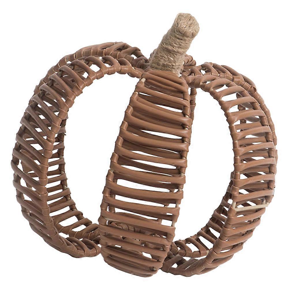 Festive Tabletop Decor for Decoration Handwoven Woven Pumpkin Model