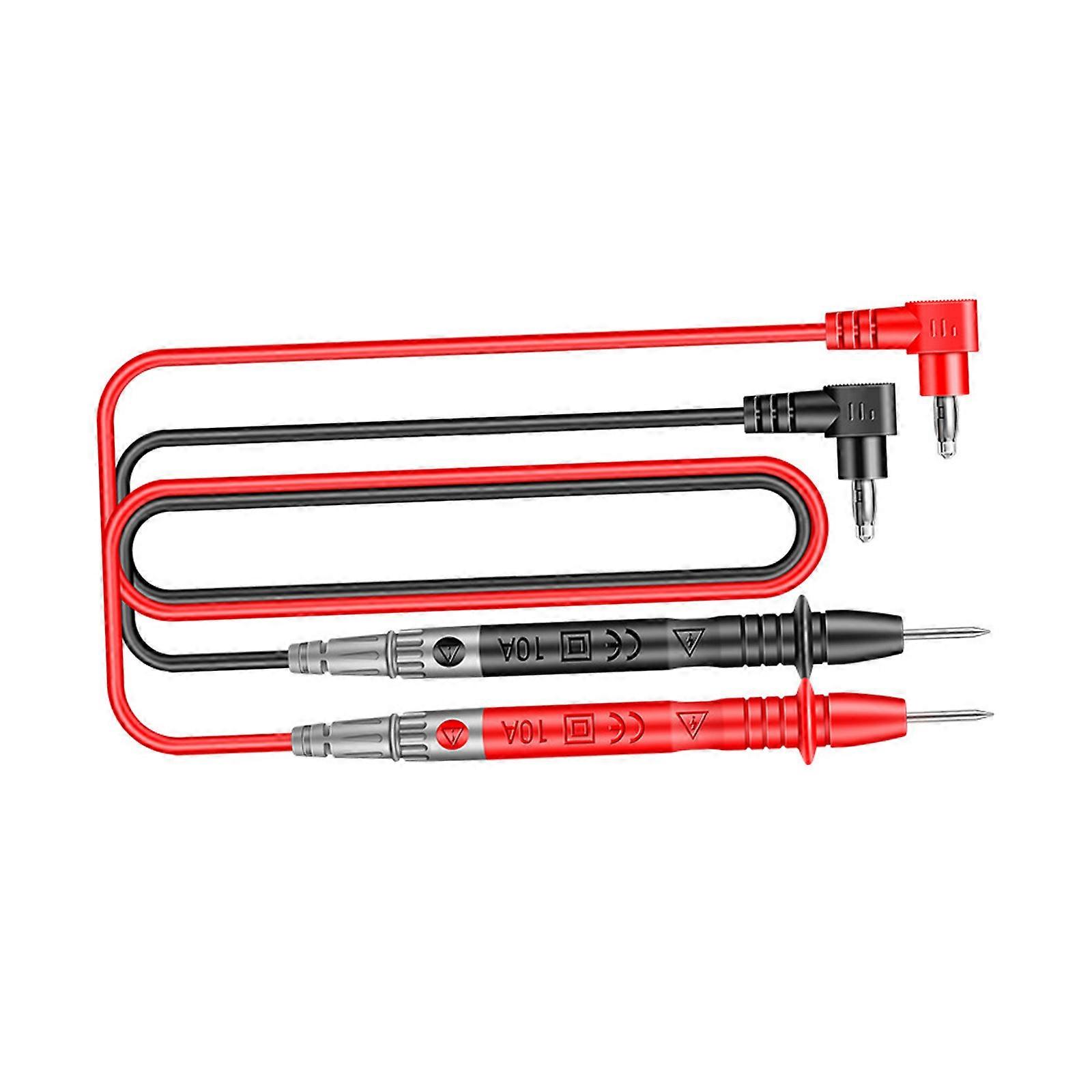 Digital Multimeter Probe Test Leads Current Voltmeter Tester Wire Electric Test Probe 1000V 10A Test Leads Needle Pin Multicolor