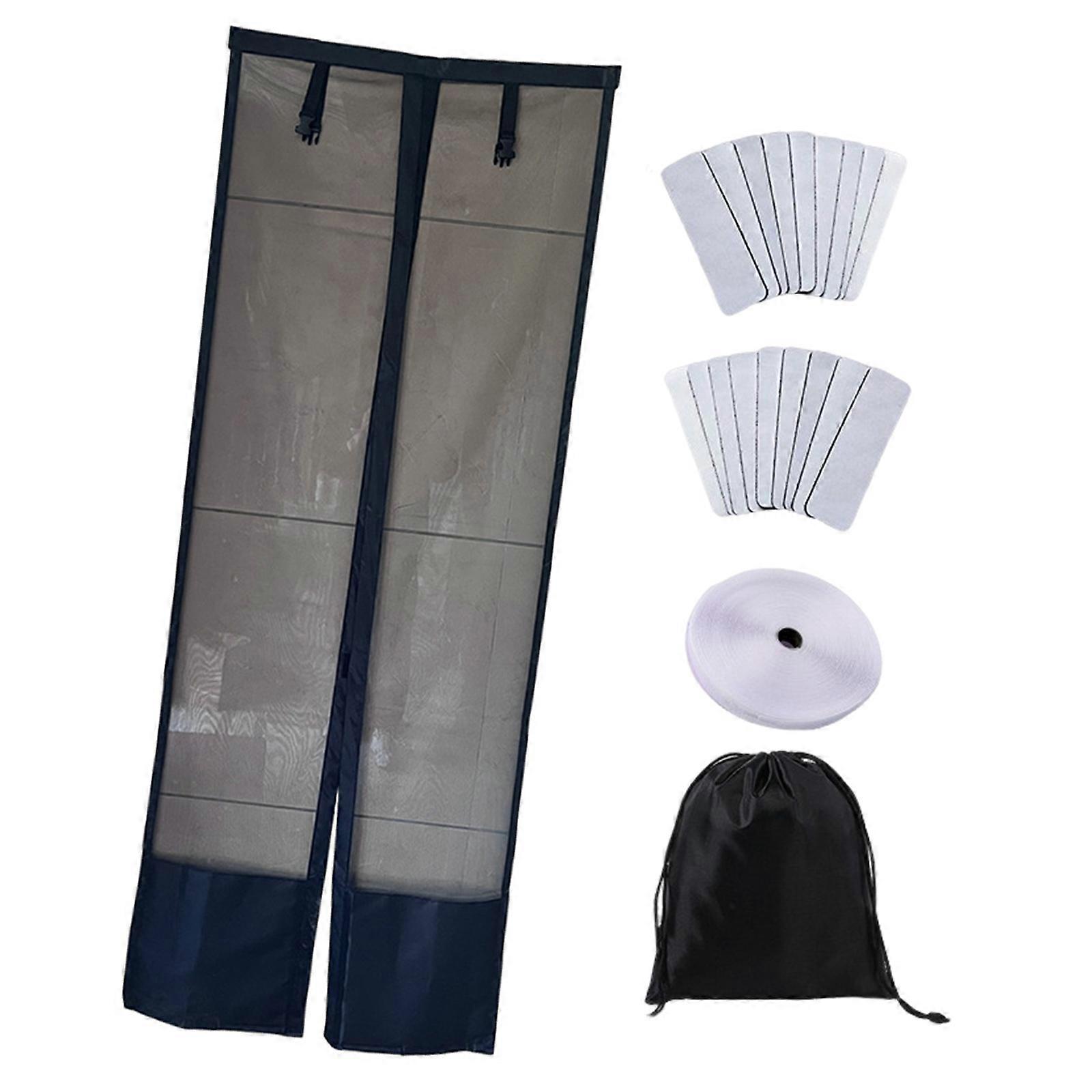 Universal Campers Mesh Screen Door With Anti Mosquito Insect Sunshade Barrier 70cm Height Suitable For Vehicle Side Rear Multicolor