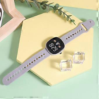 Reloj para niños, reloj electrónico para exteriores para estudiantes, pantalla con visualización de hora y mes.