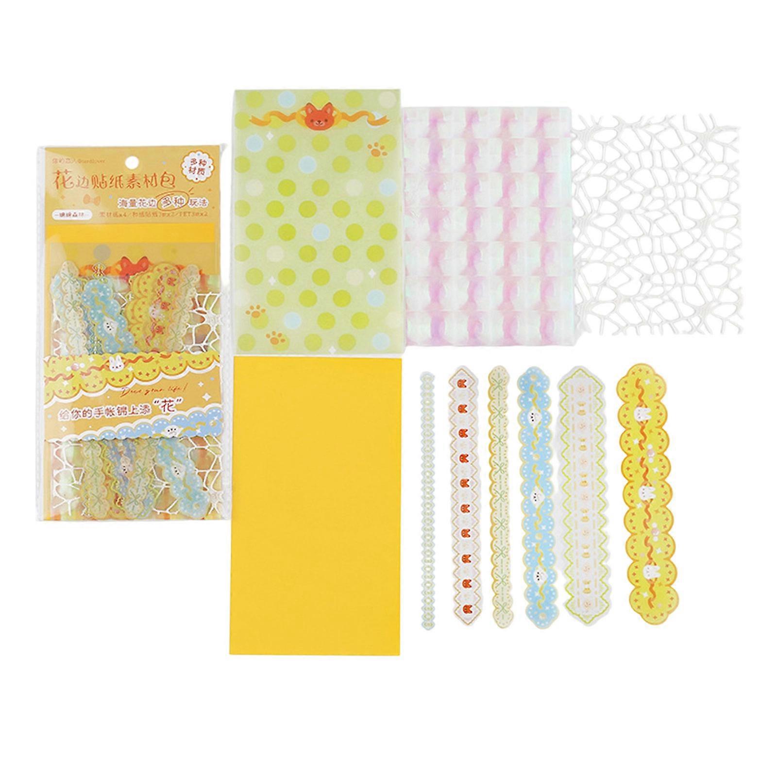 Retro Journaling Borders Sheet Antique Scrapbooking Decorative Paper For Scrapbooking Card Making Journal Photo Album Multicolor