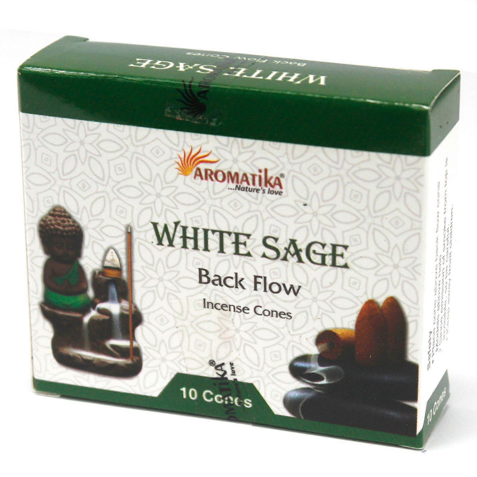 Aromatica Backflow Incense Cones - White Sage X 1