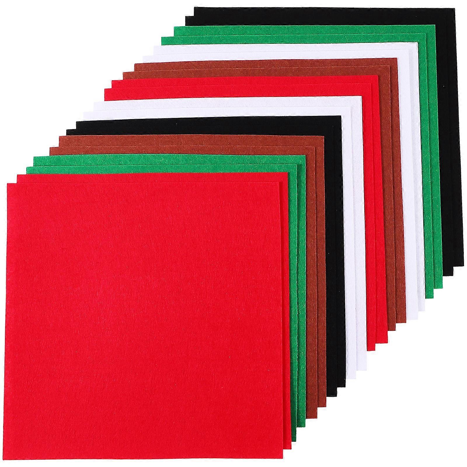 Craft Felt Sheets 20Pcs for Diy Xmas Decoration and Craft Materials in Assorted Color