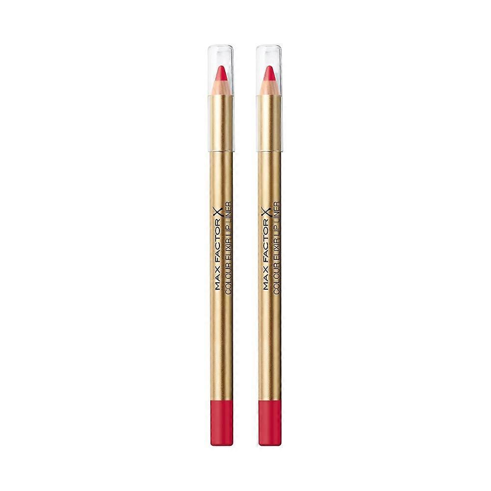 2 x Max Factor Colour Elixir Lip Liner - 065 Red Plum