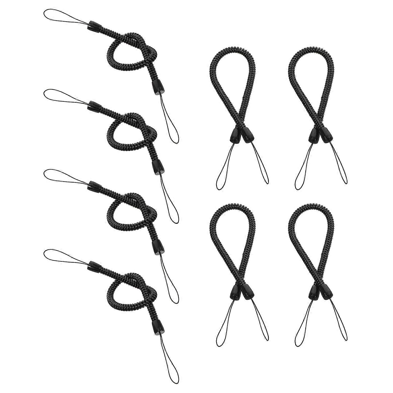 Mobile Phone Strap Spring Straps for Tablets Pen Retainer Elastic Lanyard 8Pcs