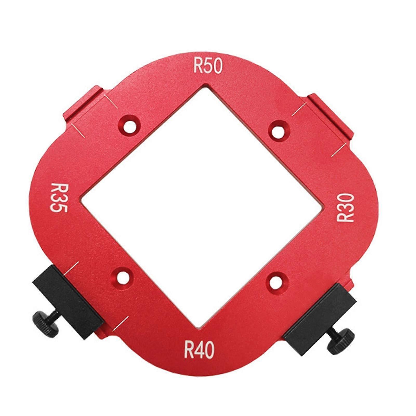4 in 1 Round Arc Positioning Mould R Corner Trimming Template for Woodworking Use