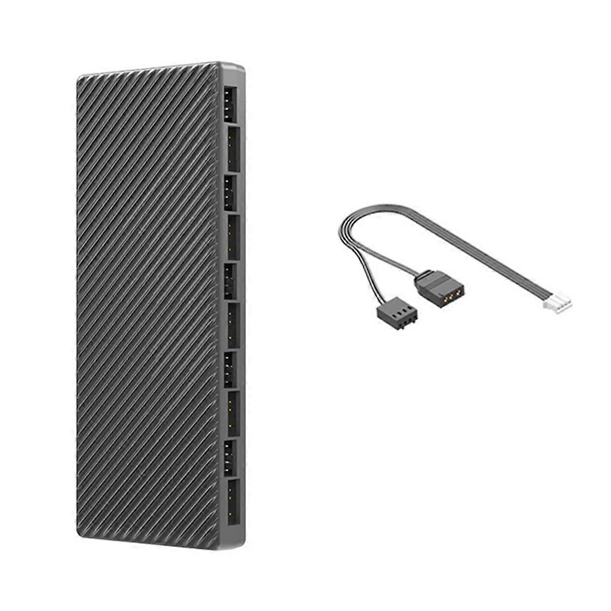 ARGB/PWM Hub Dual 10 Expansion Ports ARGB Controller Black