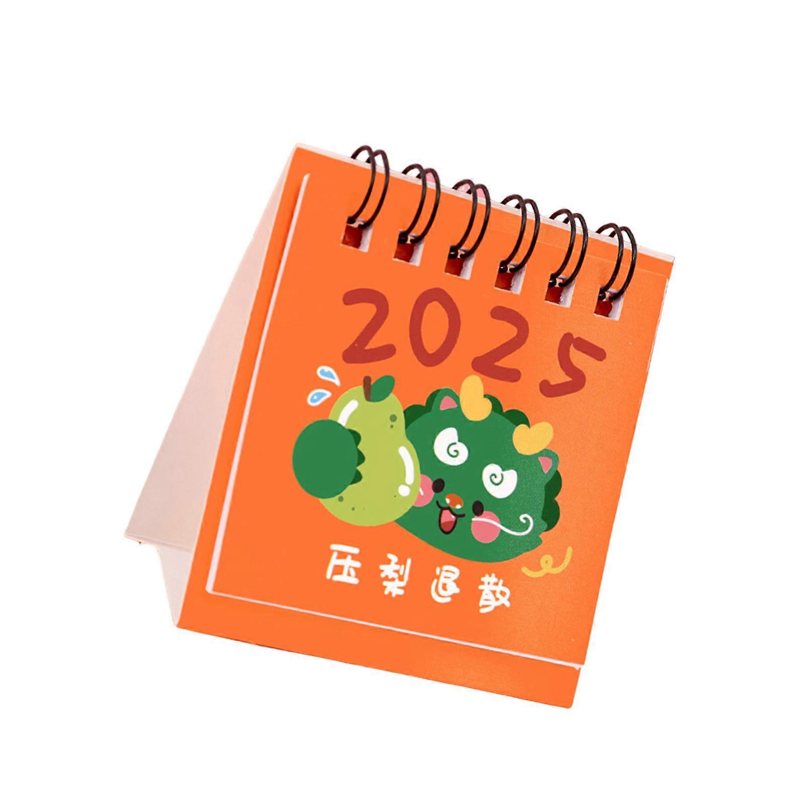 10 Pcs/Set 2025 Calendar Standing Calendar Lovely Fruit Calendar Monthly Calendar Office Calendar Desktop Calendar Multicolor