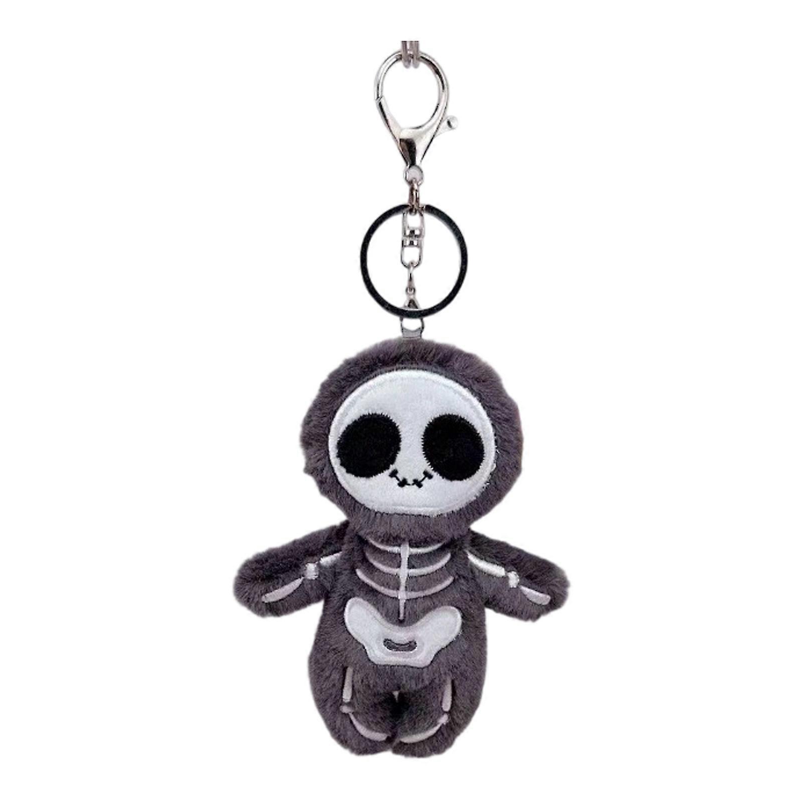 Skeleton Mummy Plush Keychain Cute Accessory For Backpacks Or As Soft Toy Gift Portable Designs Multicolor