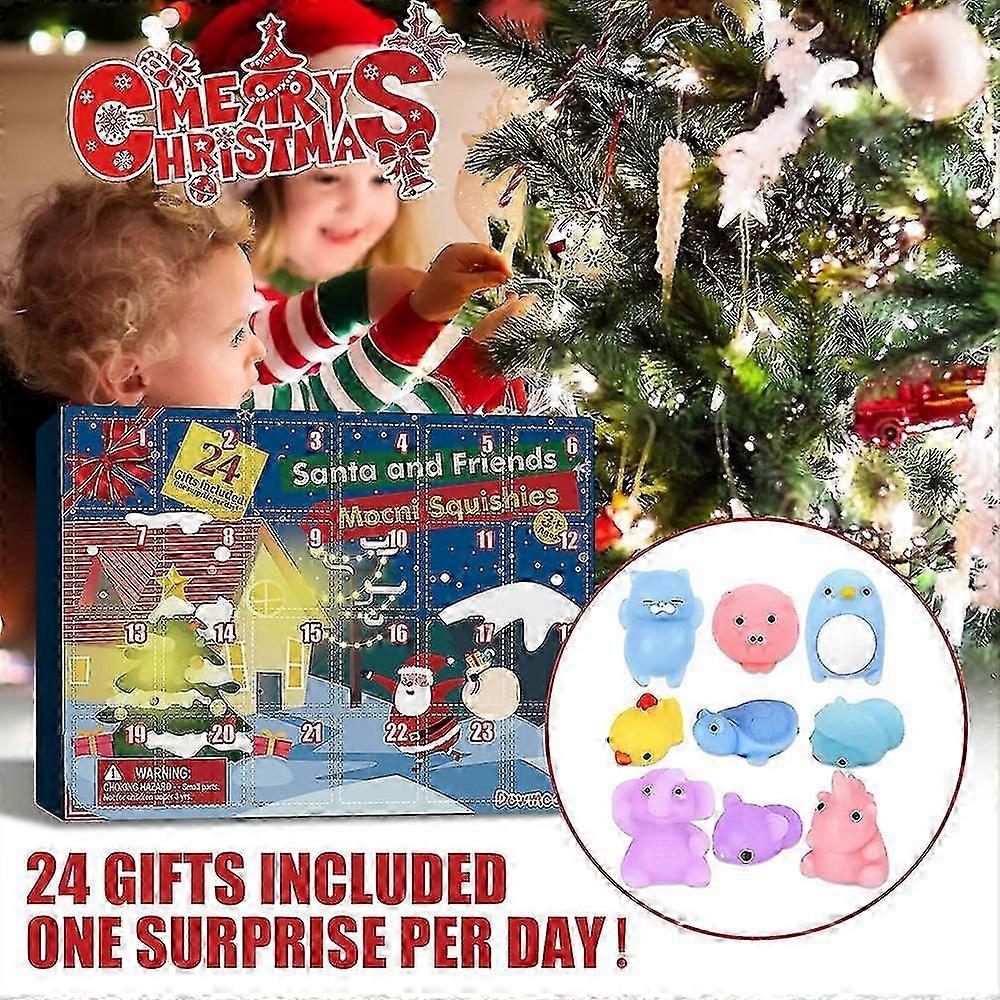 24days Christmas Countdown Calendars Squeeze Toys Xmas Advent Countdown Calendar Blind Box Kids Gift