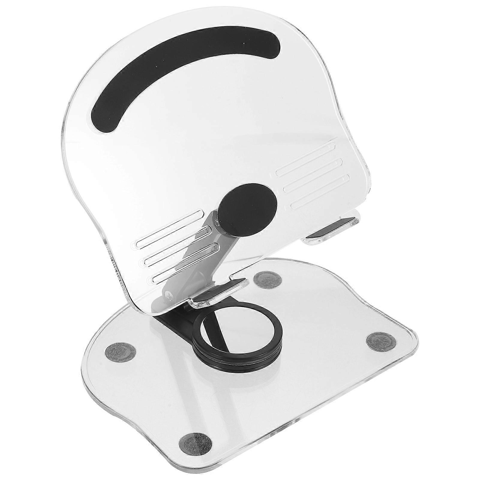 Adjustable Acrylic Tablet Stand for Desk with NonSlip Bottom Black Perfect for Shoe Use 7.8 inches