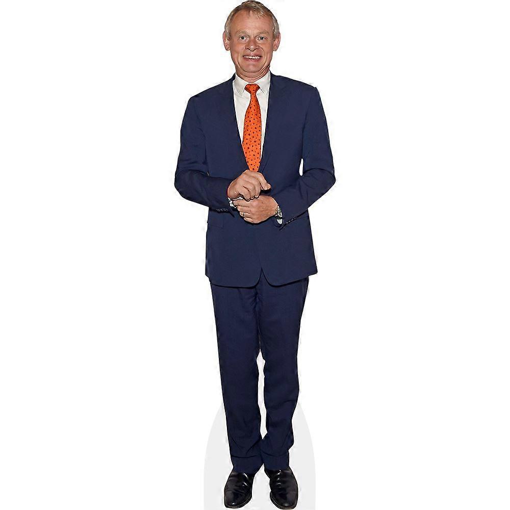 Martin Clunes (Orange Tie) Cardboard Cutout (lifesize OR mini size). Standee. Stand Up.